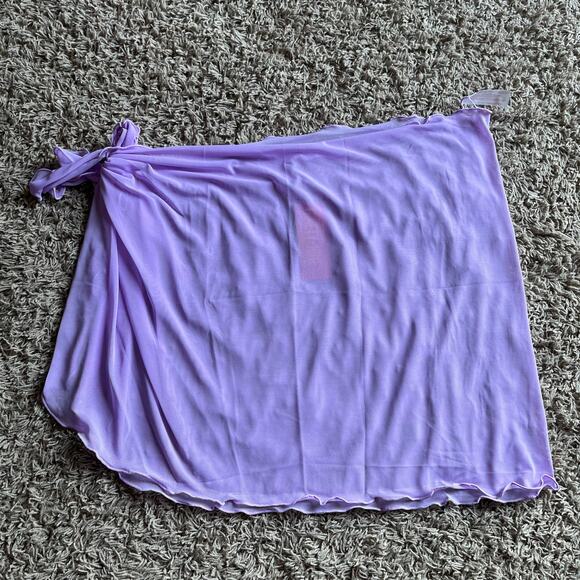 NWT! Juniors' Ninety-Nine° Mini Sarong Mesh Swim Cover Up One Size Fits All Plus - Picture 2 of 6